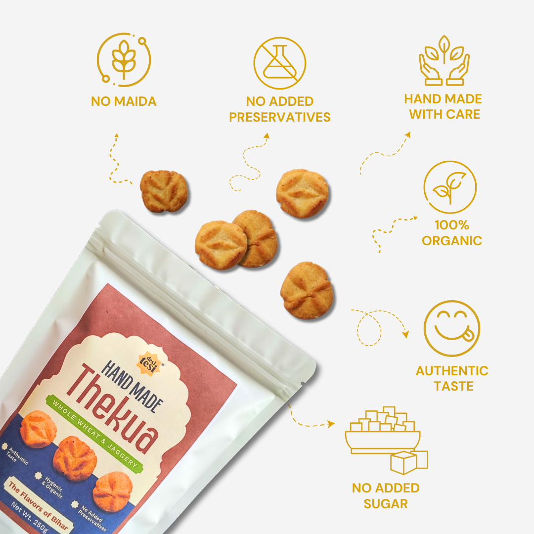Authentic Jaggery Thekua 250g